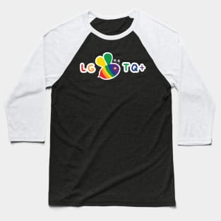 LGBTQ+ Rainbow Bee Baseball T-Shirt